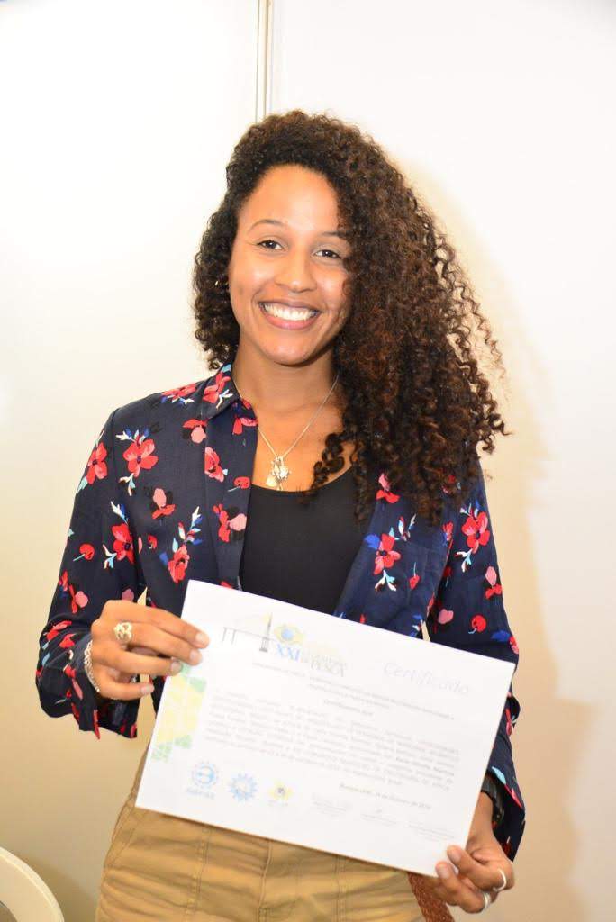 The master student Karla Martins participated to the XXI Brazilian Congress of Fisheries Engineering in Manaus (AM) and received an honourable mention for her presentation