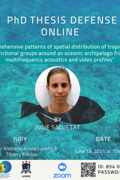 PhD Thesis Qualification: “Comprehensive patterns of spatial distribution of tropical fish functional groups around an oceanic archipelago from multifrequency acoustics and video profiles”