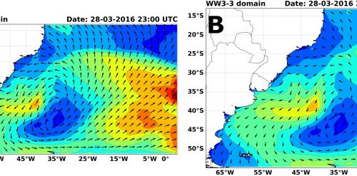 Investigating an extreme meteo-oceanographic event in the southern Brazil from in situ observations and modeling results
