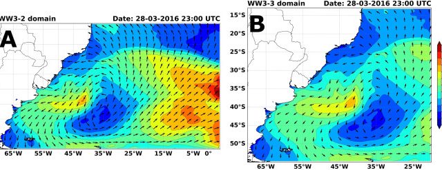 Investigating an extreme meteo-oceanographic event in the southern Brazil from in situ observations and modeling results