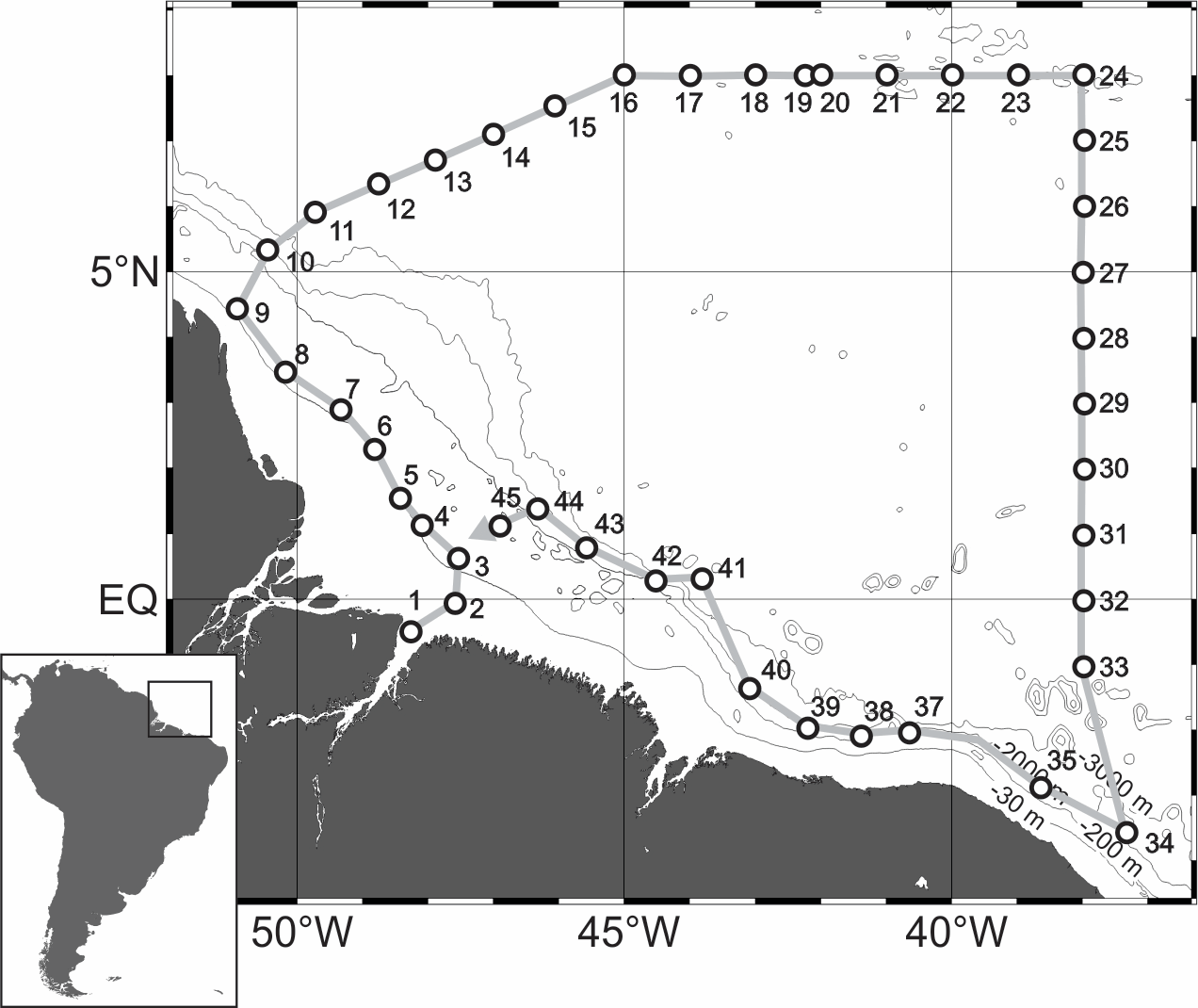 Abundance data of planktonic cnidarians collected during the Camadas Finas III survey performed along the North Brazilian continental shelf and open ocean