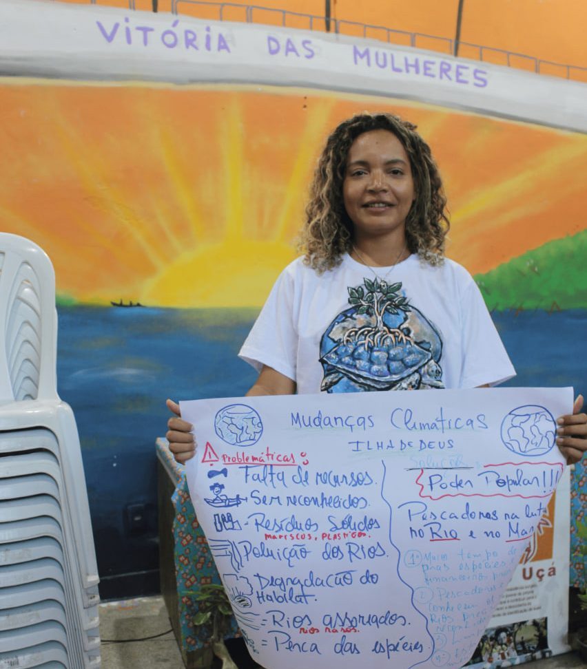 A young fisherwoman from Rio Formoso stands out as a Climate Ambassador and will take part in an international conference