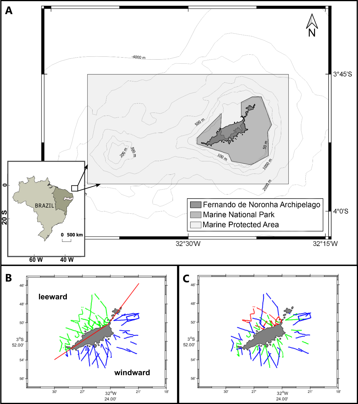 Distribution of pelagic and demersal fish assemblages by video prospection in the archipelago of Fernando de Noronha