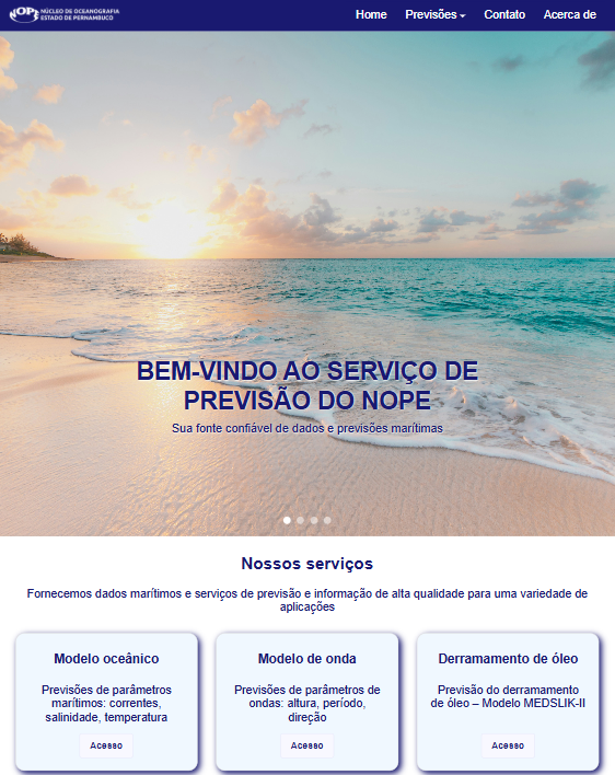 Nova ferramenta para monitoramento meteo-oceanográfico em Pernambuco