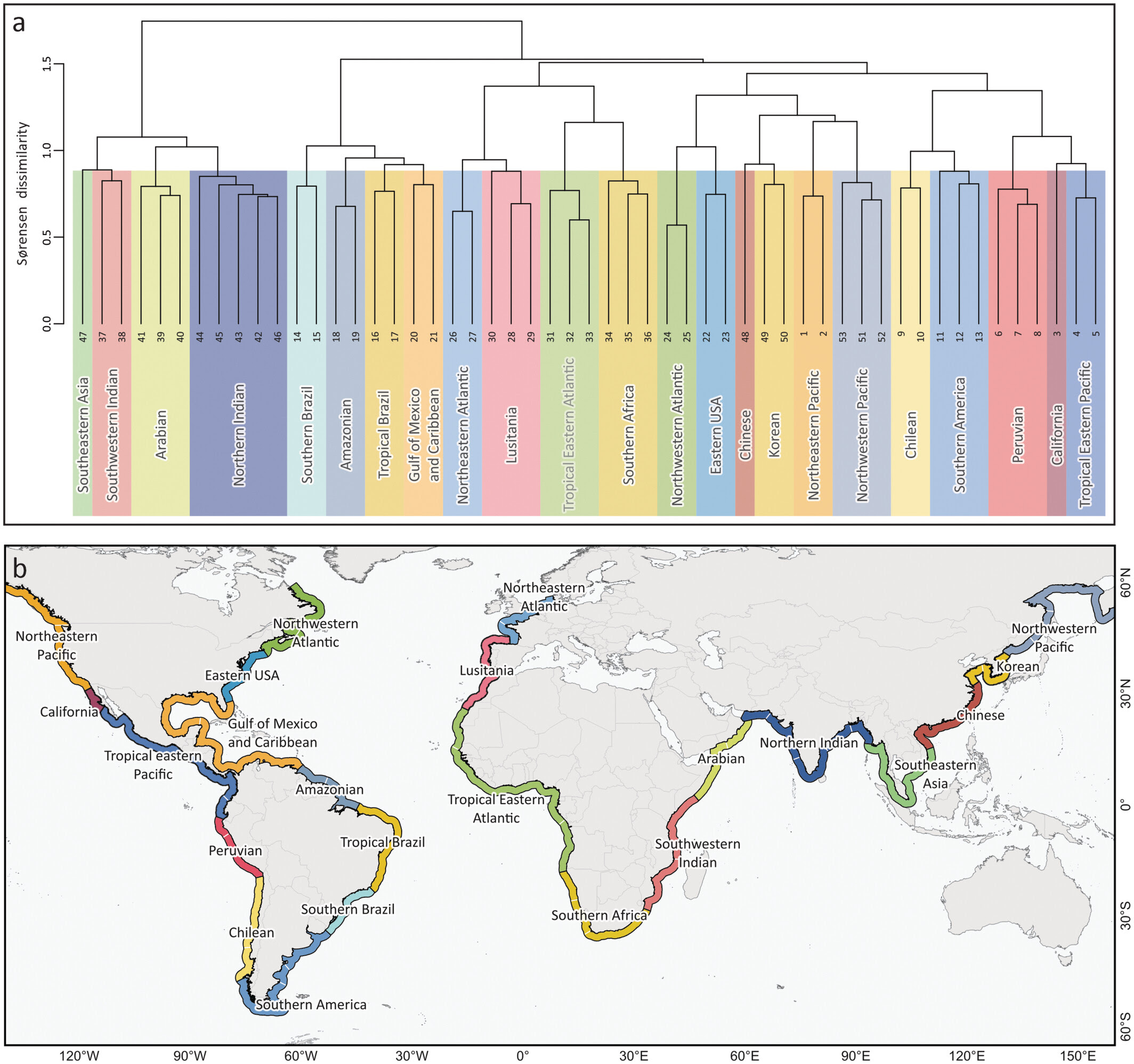Global Coastal Biogeographic Boundaries: Unveiling the Nature of Processes Shaping the Distribution of Marine Biodiversity